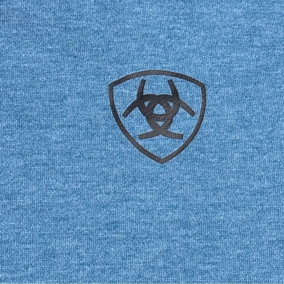 Ariat Men's Blue Hoodie Large - Picture 4 of 8